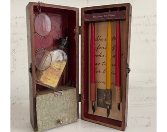 Louisa May Alcott Assemblage: Found Object Book Lover's Art