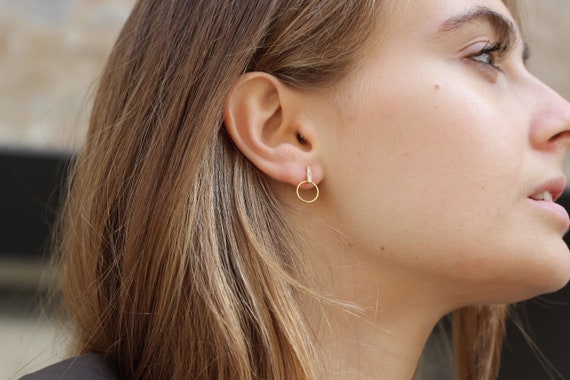 stick stud earrings