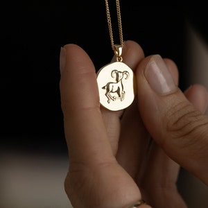 山羊座 ZODIAC ネックレス スターリングシルバー 男性用 ゴールドメッキ