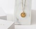 925 time turner vintage coin necklace, coin necklace, minimal NECKLACE, vintage Gold Necklace, maya necklace 