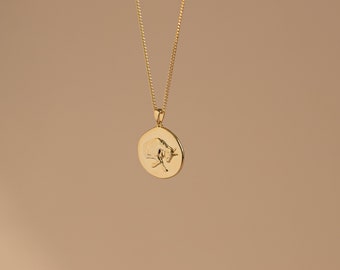 TAURUS ZODIAC Necklace Sterling silver for men gold plated