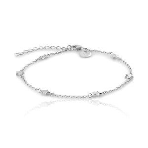 Bracciale con piccole STELLE in argento 925 e argento placcato oro 24k SILVER