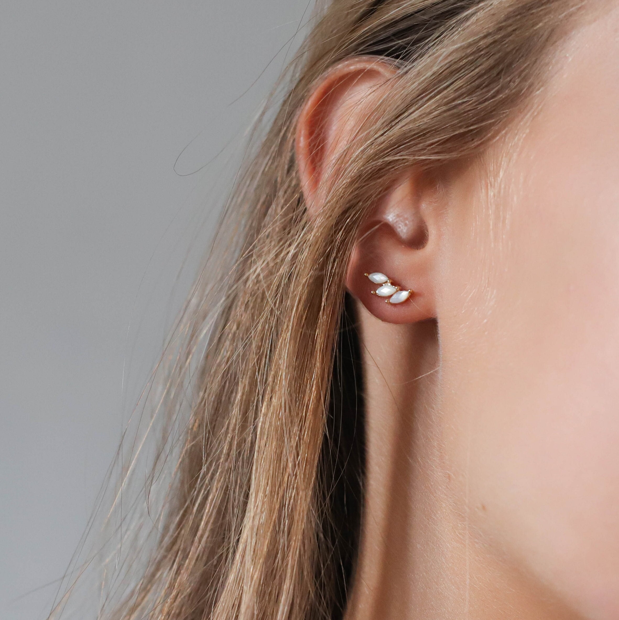 Orecchini Garance in argento - Accumulo di ossidi di zirconio – Instants Plaisirs Gioielli