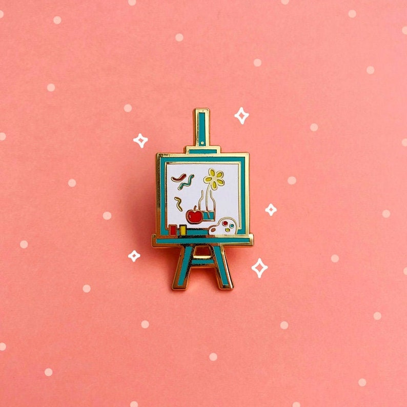 Artists' Easel  Hard Enamel Pin image 0