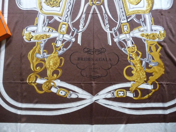 Free Shipping Authentic Vintage Hermes Silk Scarf… - image 7