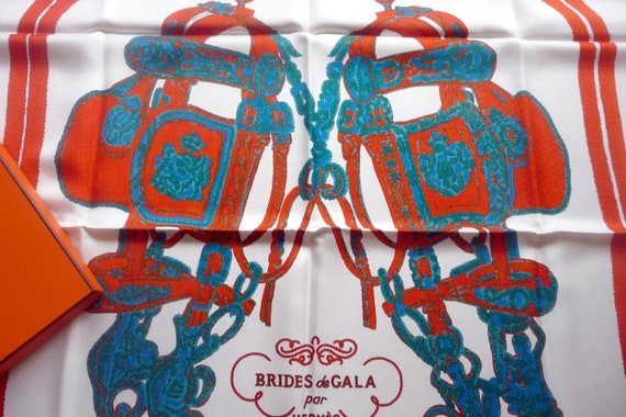 Free Shipping Authentic Vintage Hermes Silk Scarf… - image 2