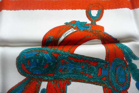 Free Shipping Authentic Vintage Hermes Silk Scarf… - image 6