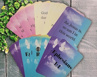Christian Faith Affirmation Card Deck For Daily Inspiration, Faith-based Scripture Verses, Uplifting Faith Affirmation Cards For Strength