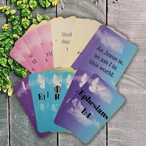 Christian Faith Affirmation Card Deck For Daily Inspiration, Faith-based Scripture Verses, Uplifting Faith Affirmation Cards For Strength