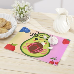 Glass Cutting Board, Home Chef Gift, Tempered Glass Cutting Board, Made With Love