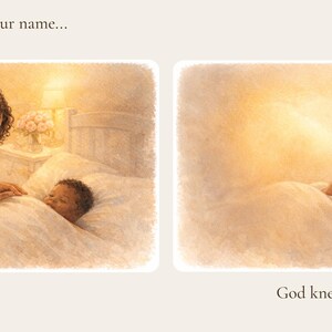 Christian Baby Board Book Gift, Baptism Keepsake for Newborn, Faith Nursery Book, Dedication Present for Parents, Before I Held You, God Did image 3