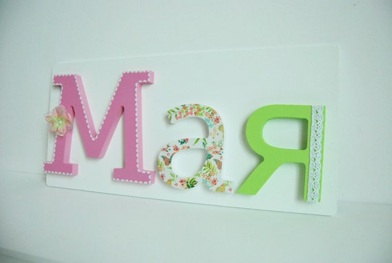 Wooden Letter Name Board Cyrillic Name Alphabet Hand Painted Etsy