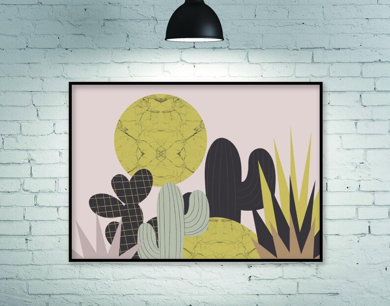 Botanical Print Horizontal Wall Art Large Wall Art | Etsy