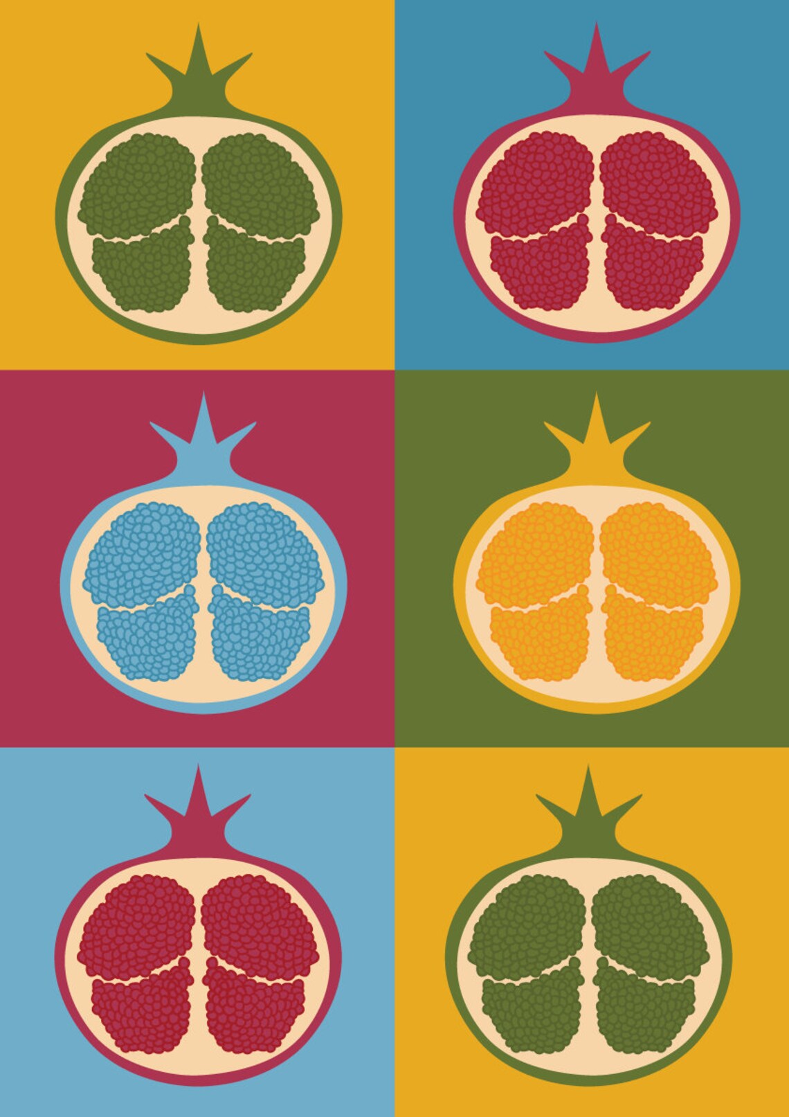 Mid Century Modern Art Minimalist Wall Art Pop Art Pop Art Etsy UK