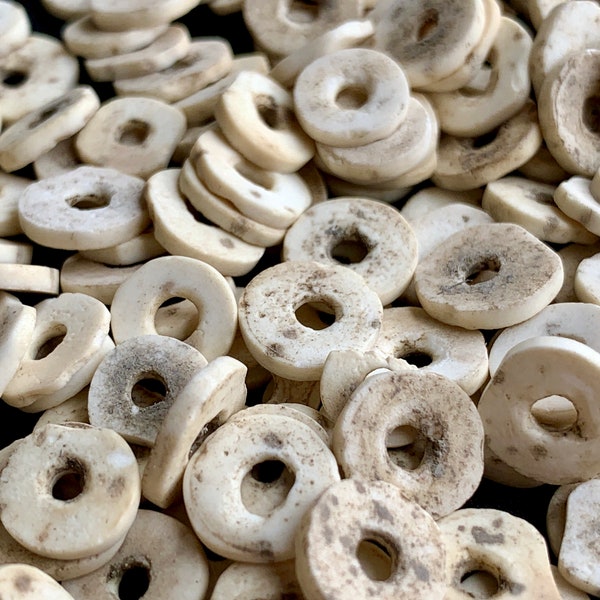 Outstanding and unusual OSTRICH SHELL beads!!!