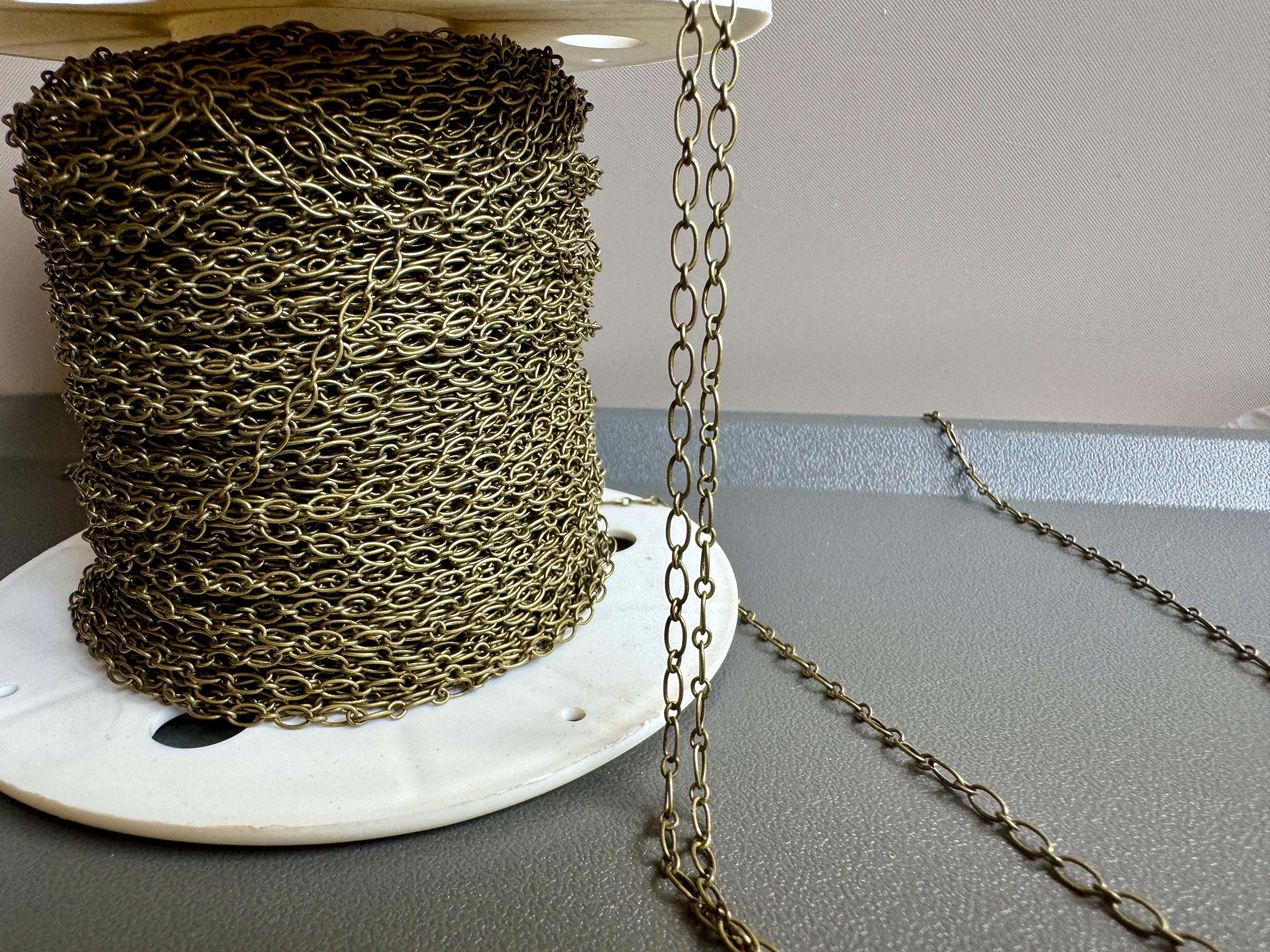 Stocker Chain New, Old Stock Brass Chain. Sold per TWO Yards. SKU Chain579 - Etsy