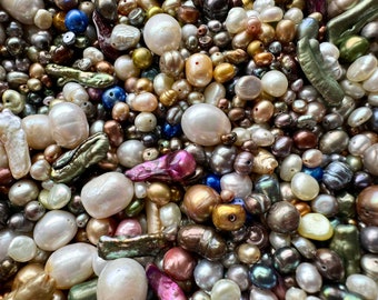 Yummy assorted mix of freshwater pearls!