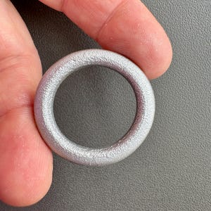 Exceptional silver matte finished links/rings! Sold per lot of eight extra large rings. SKU 06201