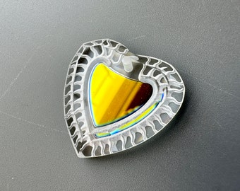 素晴らしいヴィンテージスワロフスキーハートペンダント！1個単位で