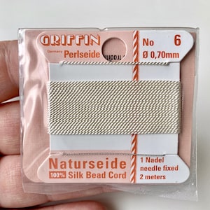 Fab GRIFFIOEN zijden kralenkoord!  Verkocht per sixpack. Artikelnummer 02716: