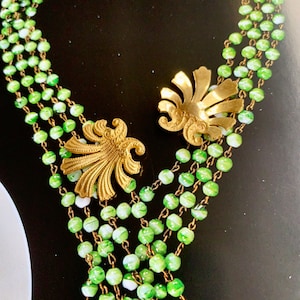 Another incredible custom made component from the Miriam Haskell buy out. Sold per piece. SKU 06704