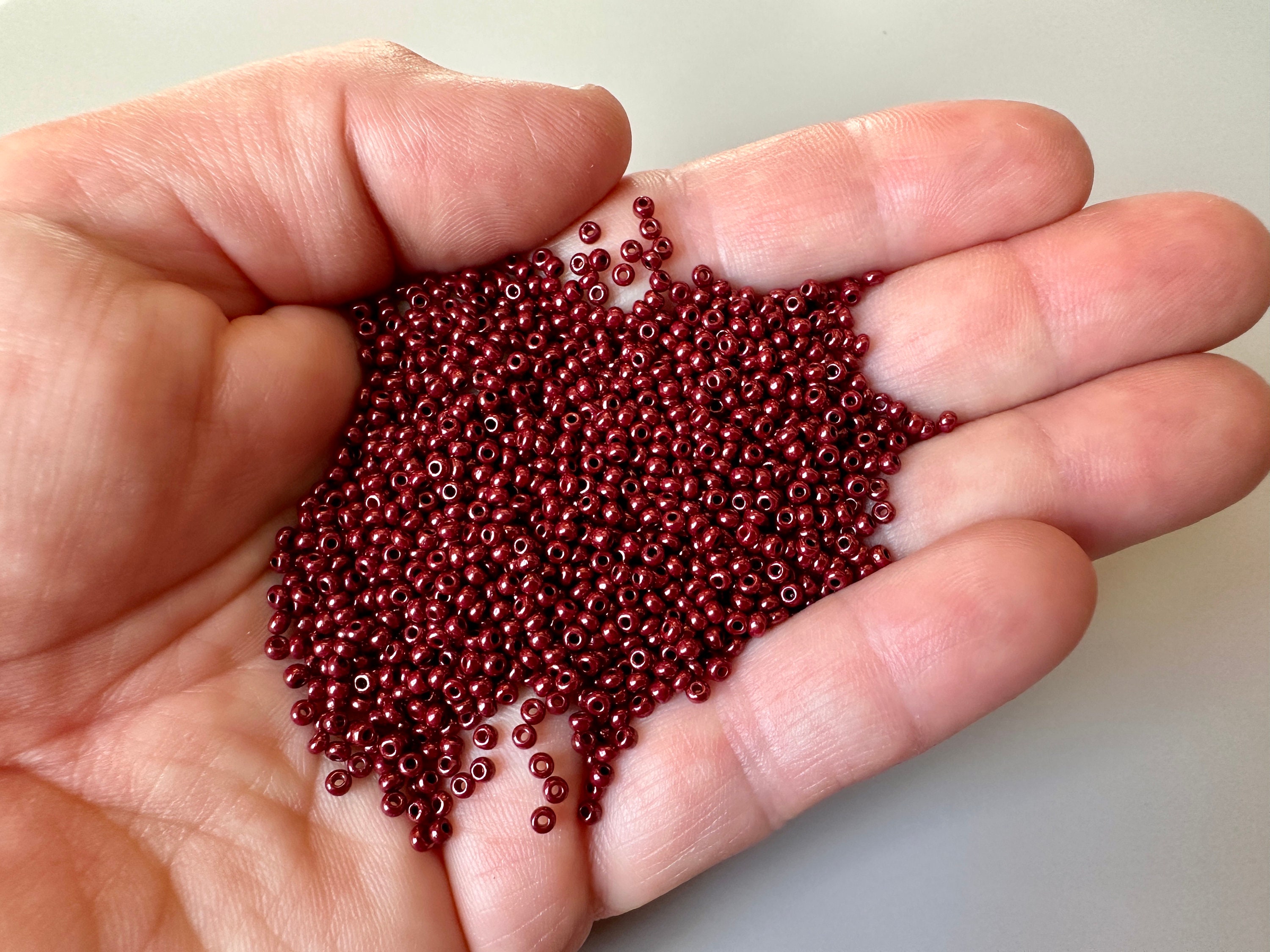 Luser Seed Contemporary Czech Mahogany Luster Seeds! - Etsy