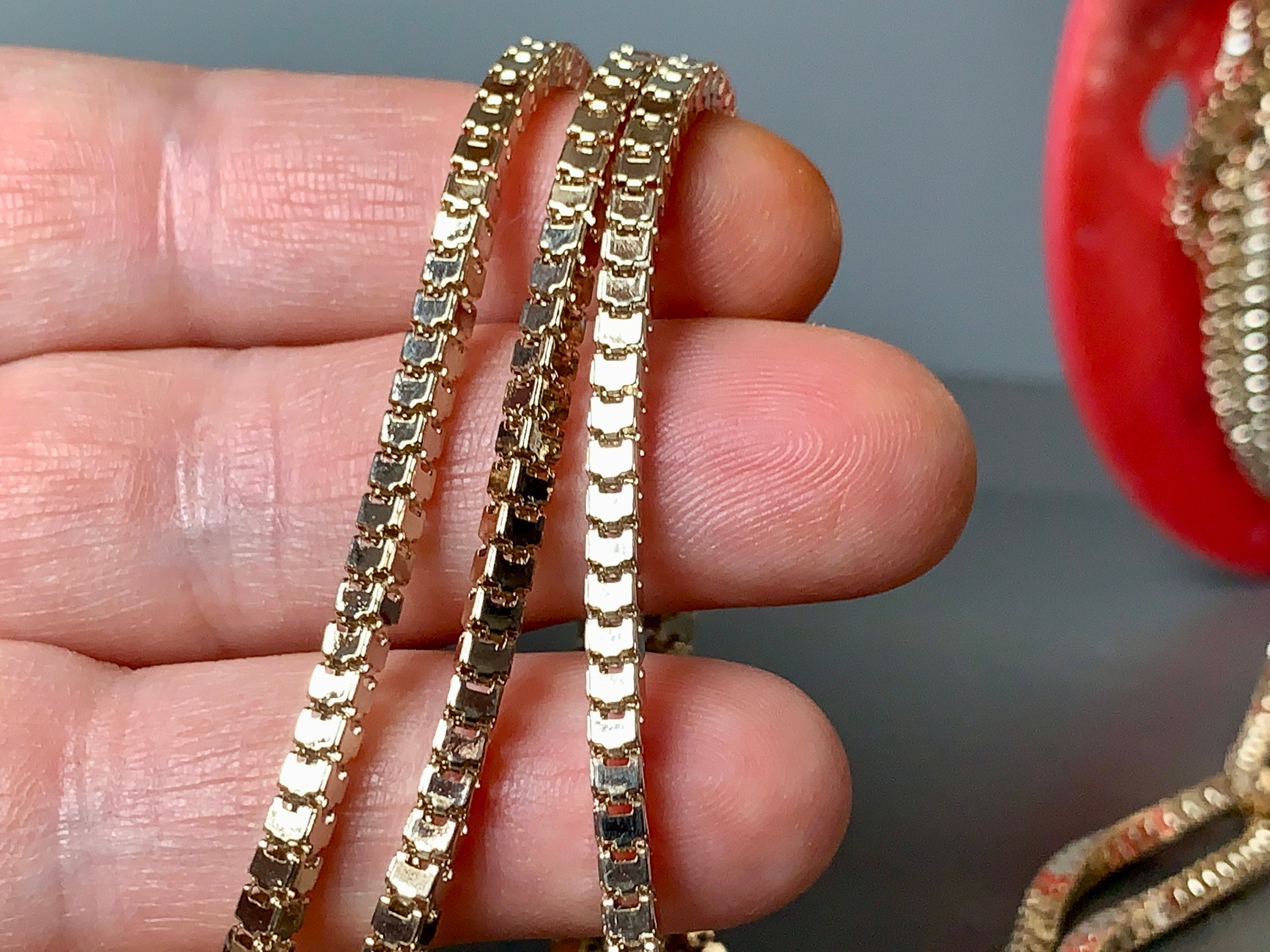 Stunning Gold Plated Fat Snake Chain! Sold per Yard. SKU Chain398 - Etsy
