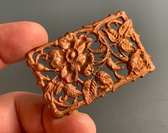 STUNNING vintage copper plated brass stampings!!