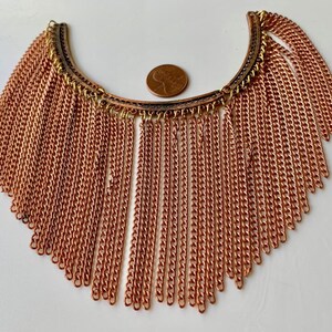 Vintage, unusual cascading chain sets! Some tarnish due to age. These have great drape! Sold per set. SKU chain362