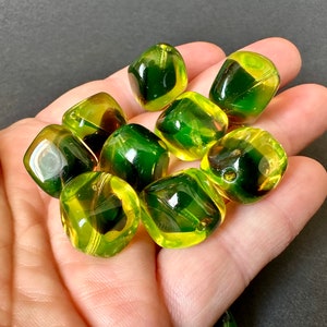Very very rare vintage Bohemian Givre glass...that is UV reactive! Gorgeous AND collectible! Sold per pair. SKU 02804