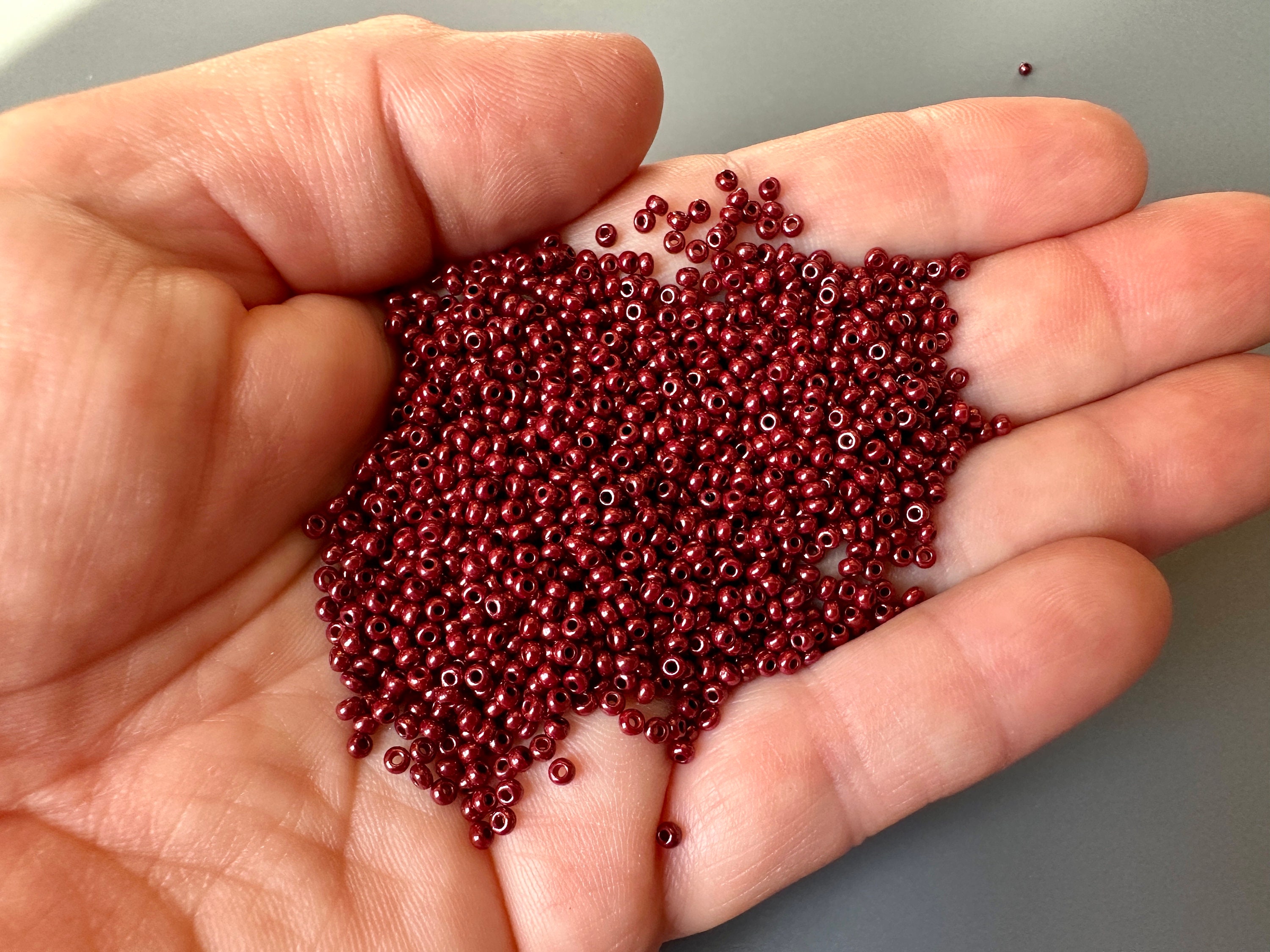 Luser Seed Contemporary Czech Mahogany Luster Seeds! - Etsy