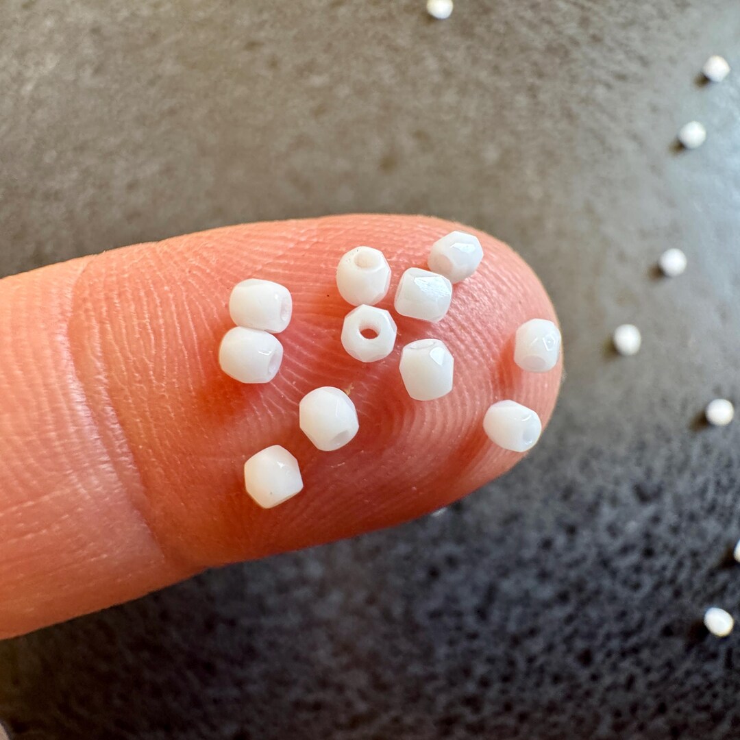 Teeny Tiny Precisely Faceted True 2 Czech 2mm Fire Polished Glass ...