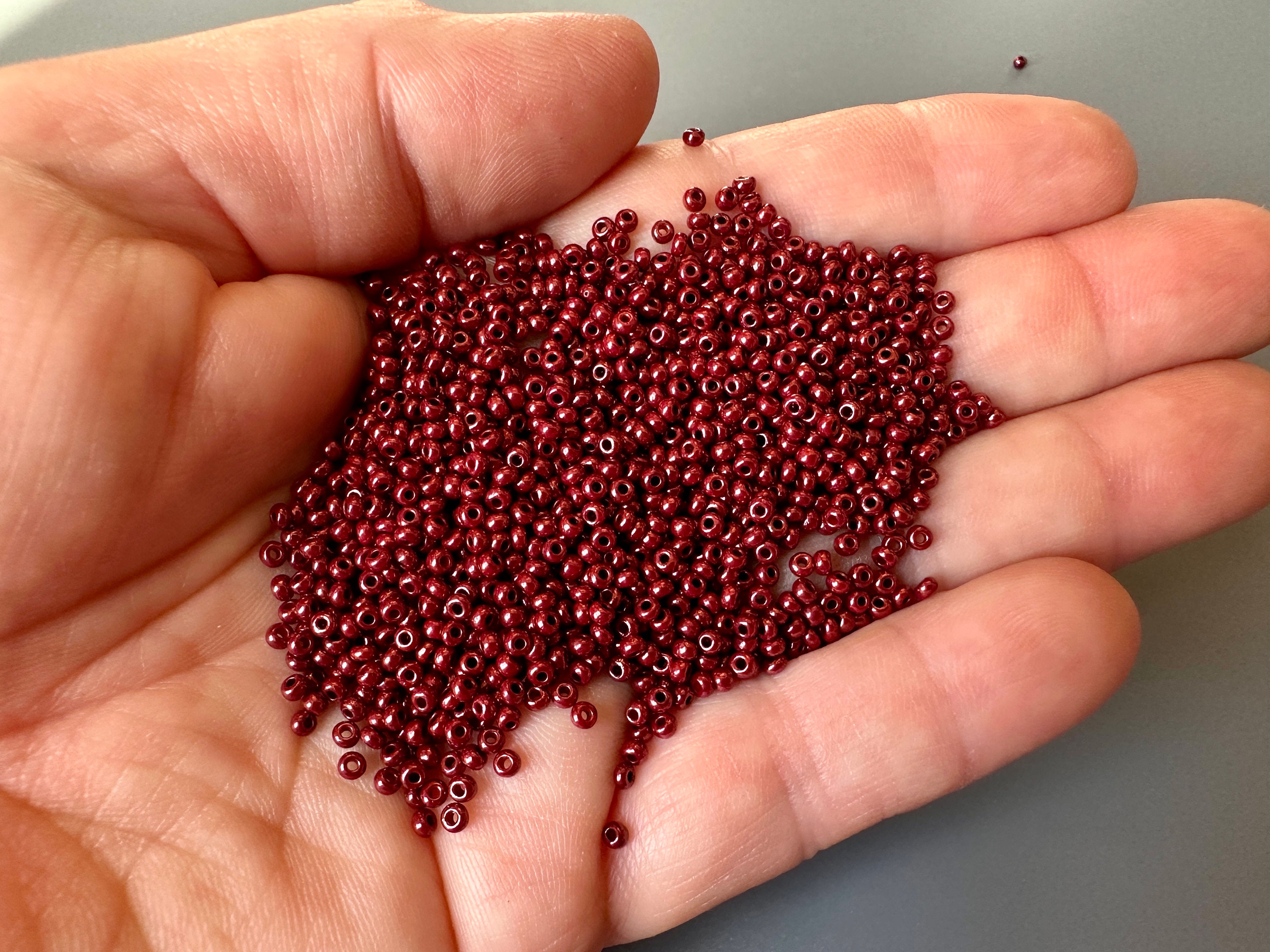 Luser Seed Contemporary Czech Mahogany Luster Seeds! - Etsy