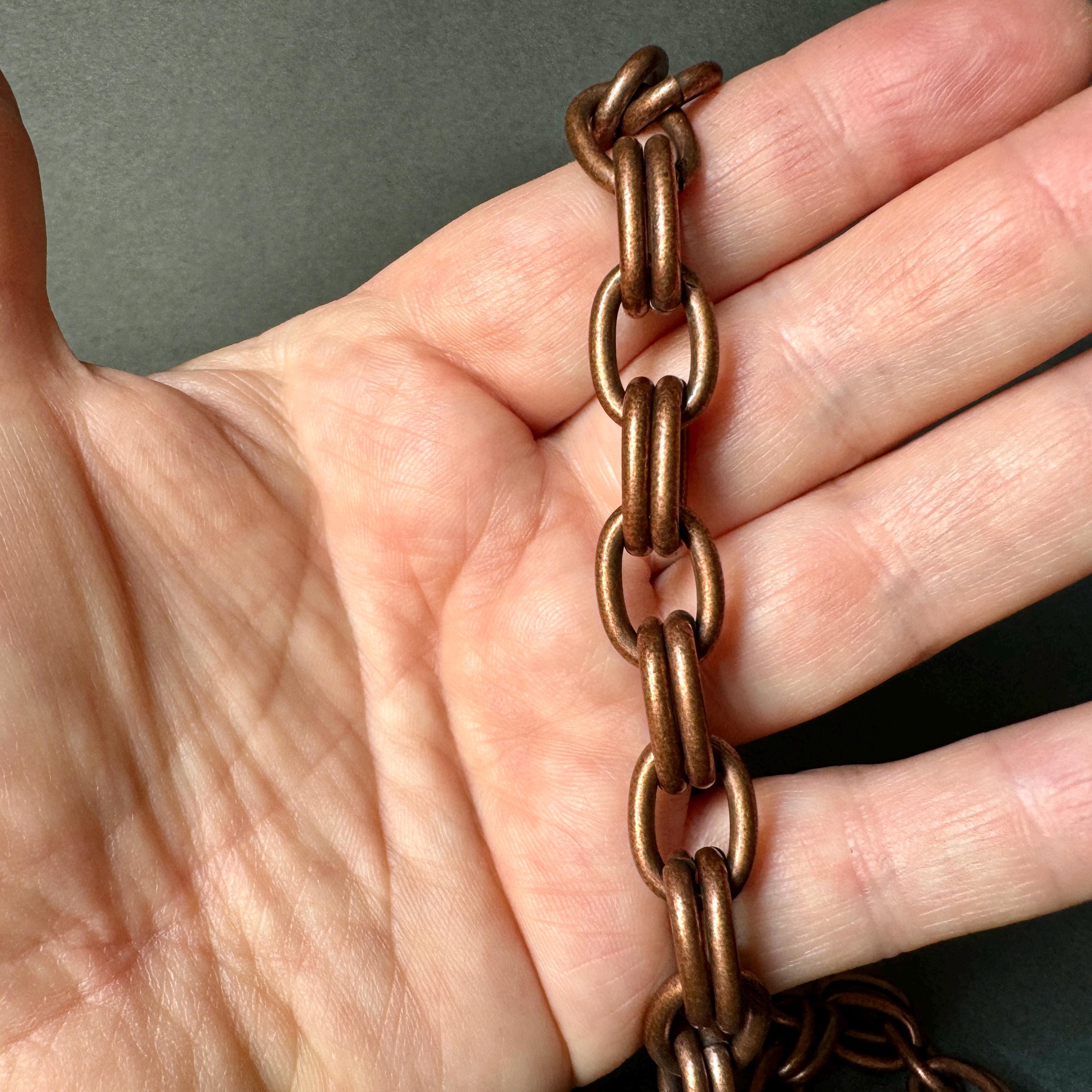Ox Chain Strong yet Beautiful Copper Ox Finished Chain. Sold per FOOT. SKU ...
