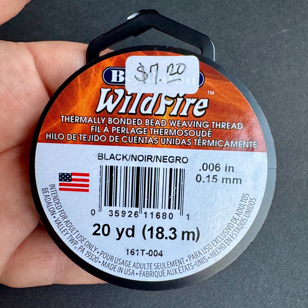 Beadalon Wildfire: Filo Per Gioielli Resistente 15,2 Cm X 150 M, Nero
