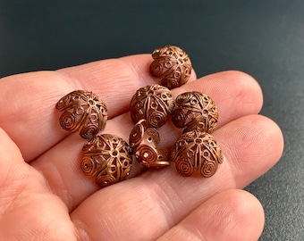 Some of the best vintage bead caps I have ever come across! From the Miriam Haskell buyout.