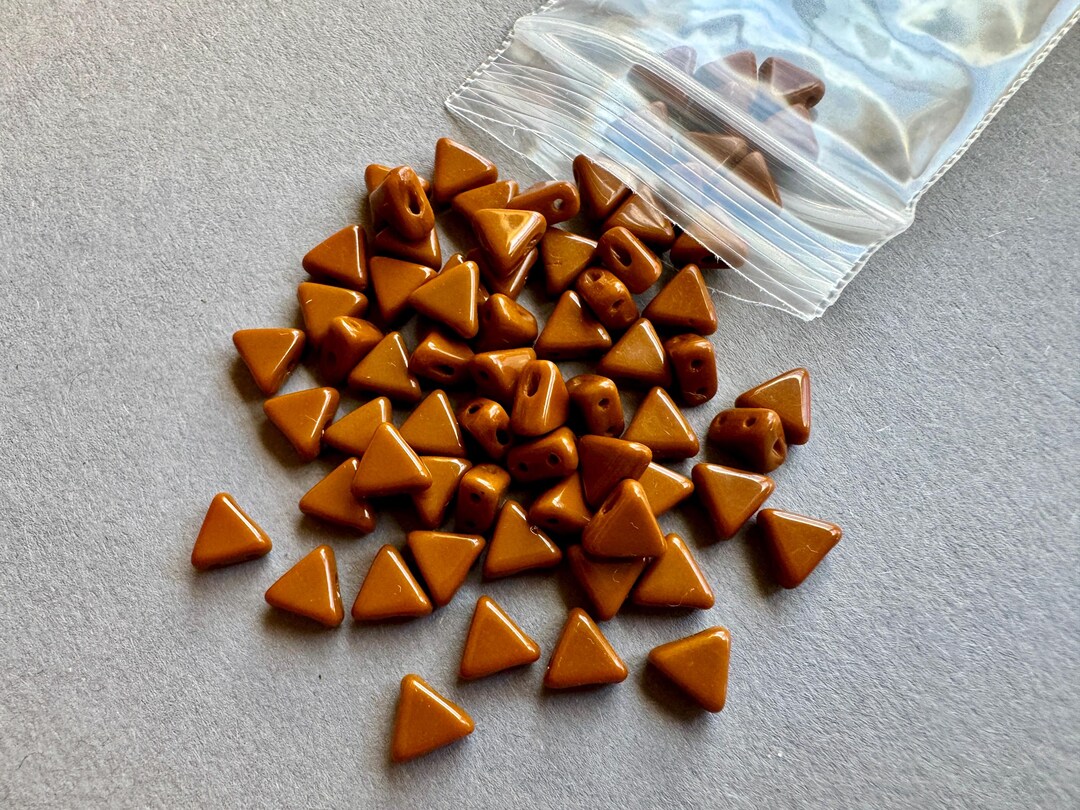 Brand New Khéops Parallel Double Drilled Glass Beads From the