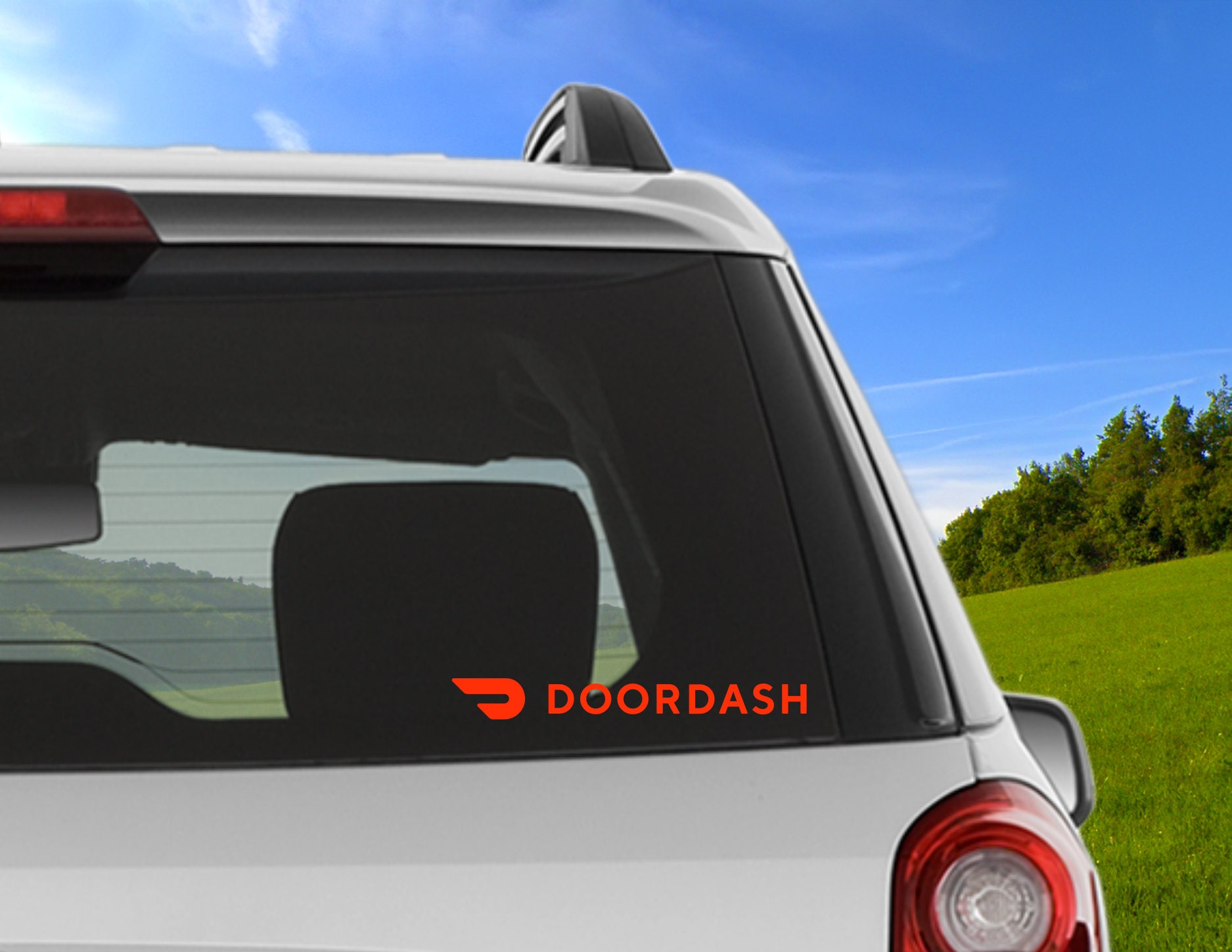  GEEKBEAR Car Magnet (2 Pack) - doordash driver Car Sign with  Doordash Logo - Reflective Waterproof Bumper Sign – No Stickers or Decals  but Magnets : Automotive