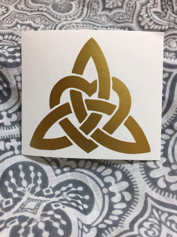 Trinity Triquetra Heart Vinyl Car Decal Celtic Knot Etsy