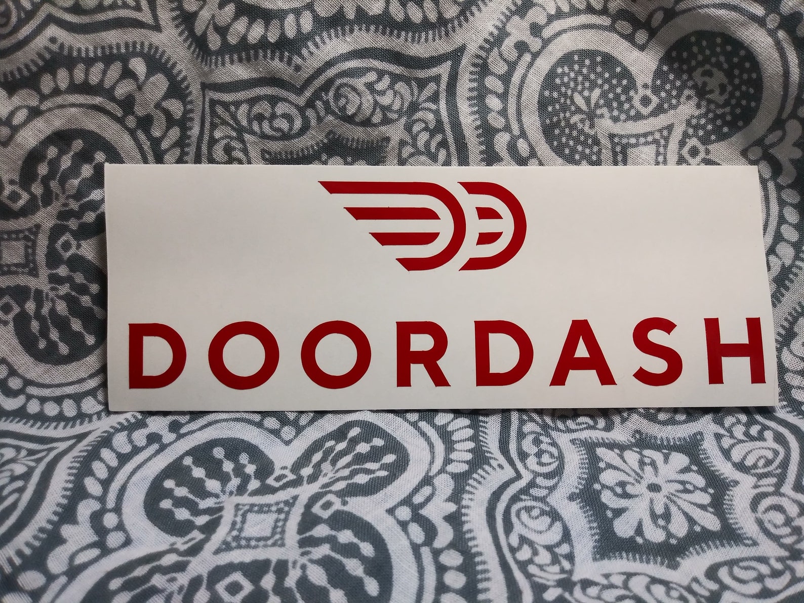 Doordash Wings Logo Vinyl Car Decal Bumper Sticker Etsy