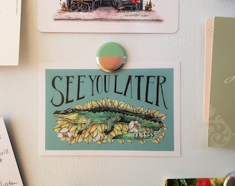 See You Later Alligator 4x6 postcard