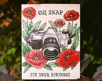 Oh Snap! It's Your Birthday Film Camera Card