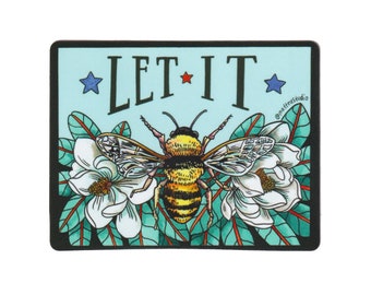 Pegatina Let it Bee