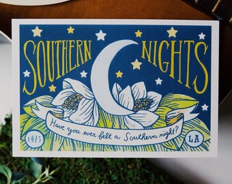 Southern Nights Allen Toussaint 4x6 postcard