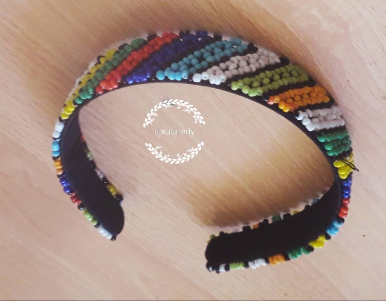 Handmade Zulu neck piece and headband set.