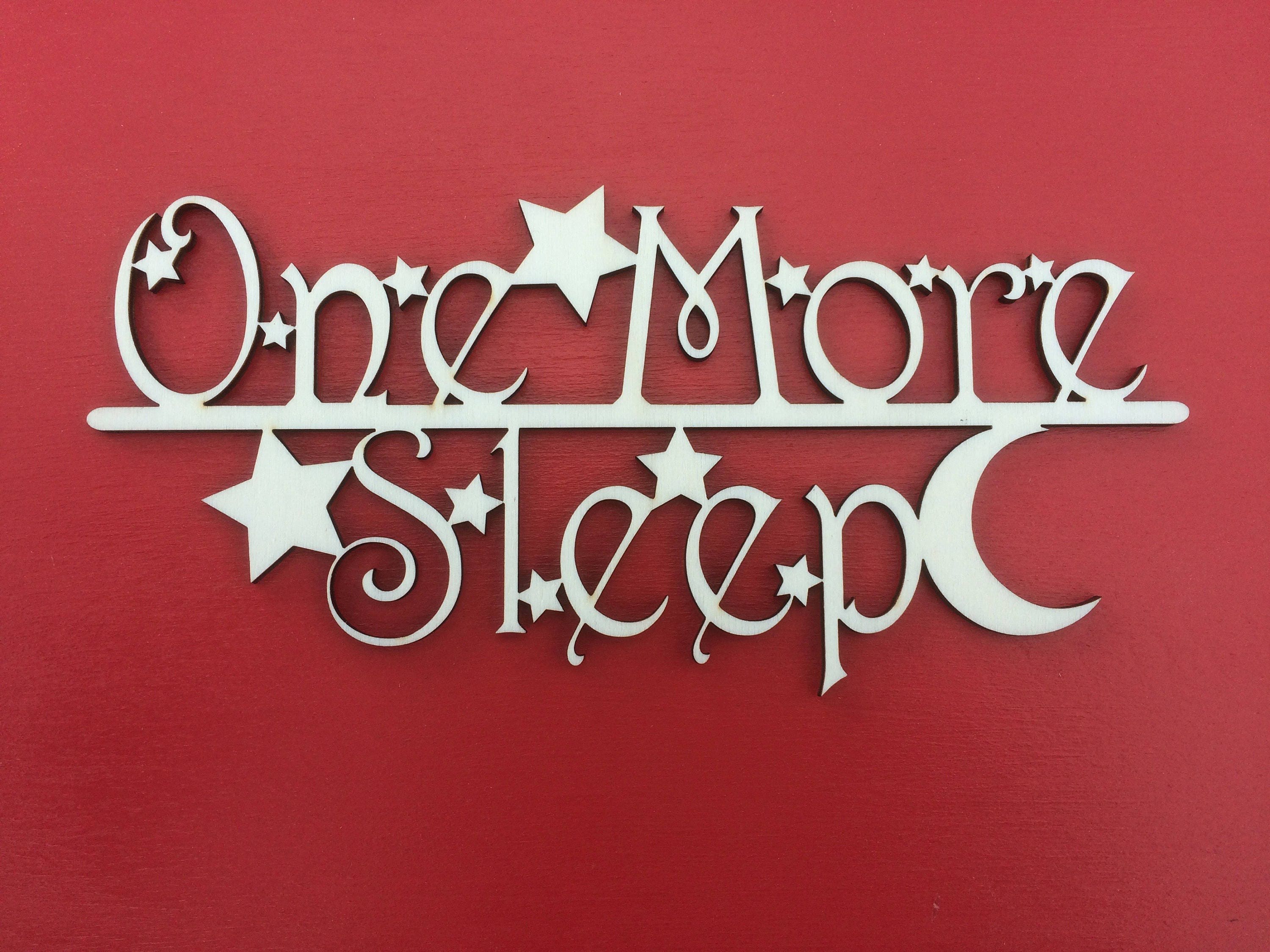 One More Sleep Christmas Eve Box Sign With Stars One More Sleep Christmas Eve Box Sign With Stars