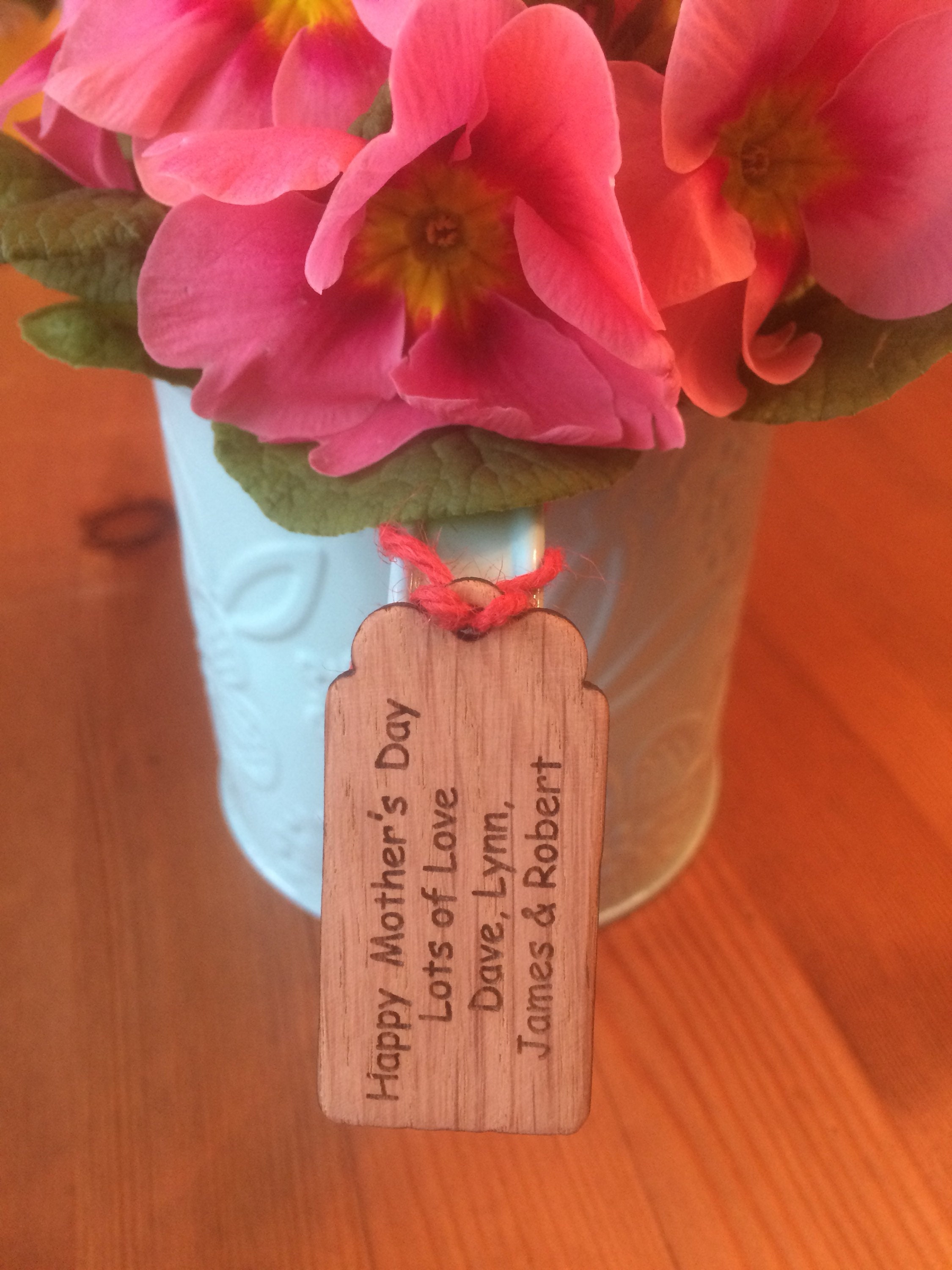 Personalised Oak Tag Engraved tag Gift tag Label Etsy