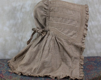 1840s-1850s Corded Bonnet Pattern