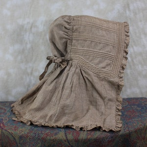 1840s-1850s Corded Bonnet Pattern