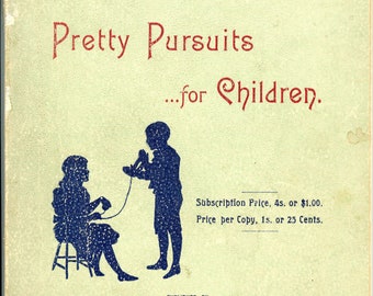 DIGITALE - Belle attività per bambini, lavoretti per bambini degli anni 1890